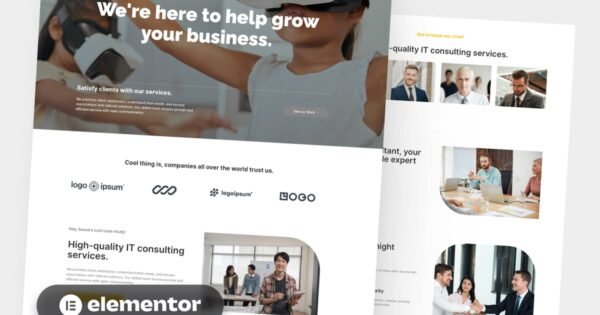 LikeIT – Consulting Agency Elementor Pro Template Kit