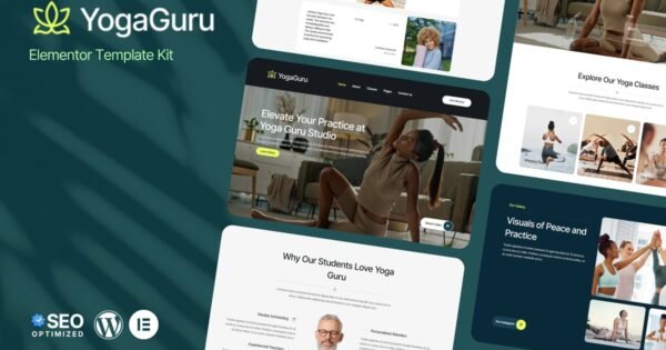 YogaGuru – Yoga Teacher & Studio Elementor Template Kits