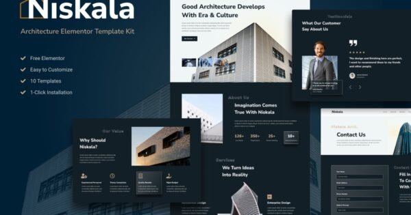 Niskala – Architercture Elementor Template Kit