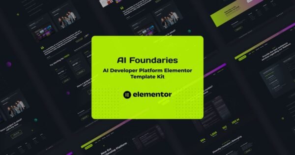 AI Foundaries – Software Developer Platform Elementor Template Kit