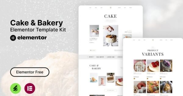 Tiffa – Cake & Bakery Elementor Template Kit