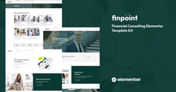 Finpoint – Financial Consulting Elementor Template Kit