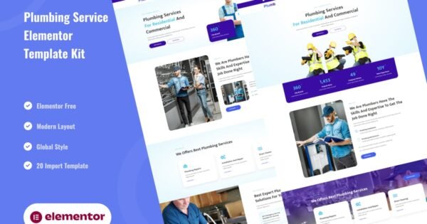 Plumb – Plumbing Installation & Maintanence Elementor Template Kit