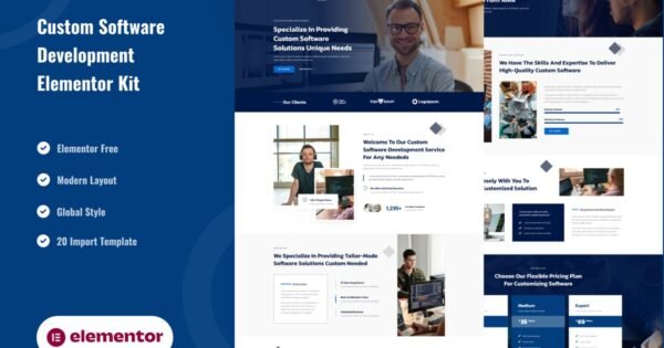 Cetech – Custom Software Development Services Elementor Template Kit