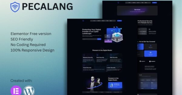 Pecalang – Cyber Security Services Elementor Template Kit
