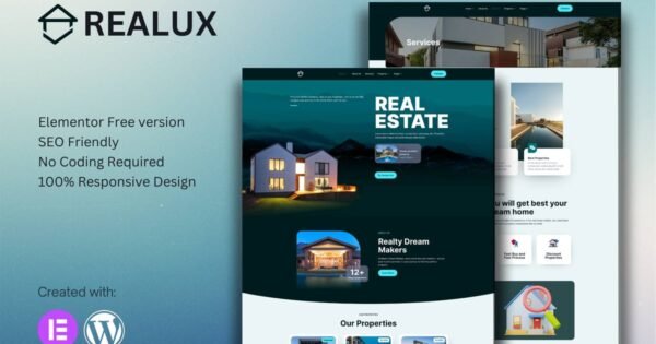 Realux – Real Estate Elementor Template Kit