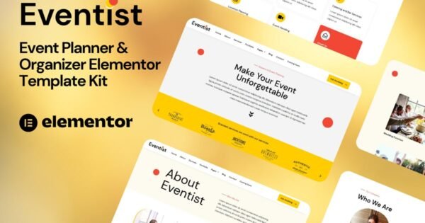 Eventist – Event Planner & Organizer Elementor Template Kit