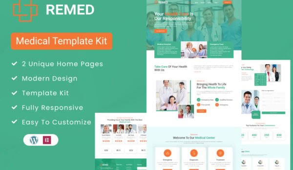 Remed – Medical Clinic Elementor Template Kit