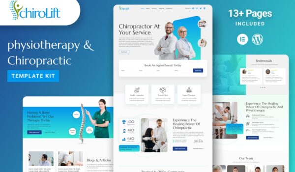 Chirolift – Physiotherapy & Chiropractic Elementor Template Kit