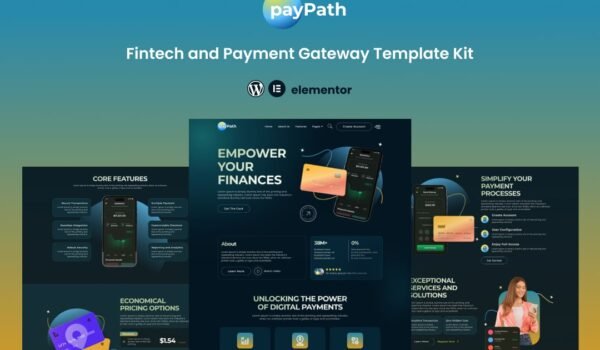 PayPath – Online Payment Gateway Elementor Template Kit