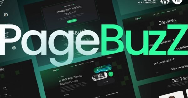 PageBuzz – Digital Agency Elementor Template Kit