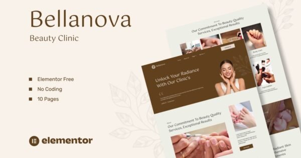 Bellanova – Beauty Clinic Elementor Template Kit