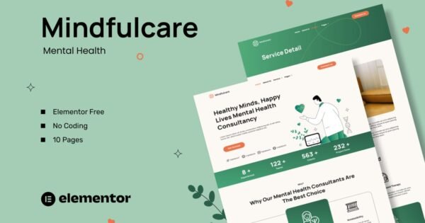 Mindfulcare – Mental Health Consultant Template Kits