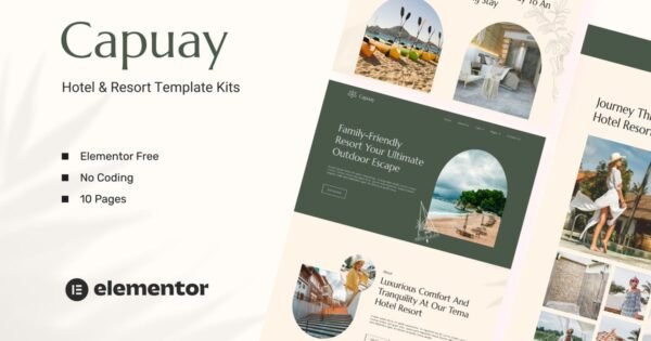 Capuay – Hotel & Resort Elementor Template Kit