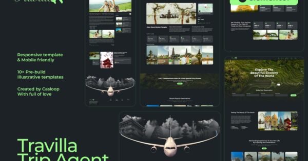 Travilla – Travel & Accommodation Elementor Template Kit