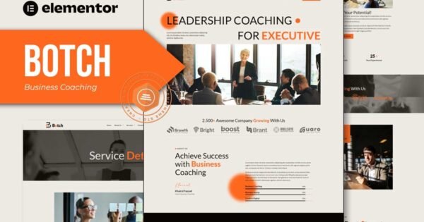Botch – Business Coaching Elementor Template Kit