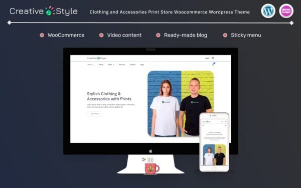 Creative Style – Clothing and Accessories Print Store Woocommerce Wordpress Theme WooCommerce Theme