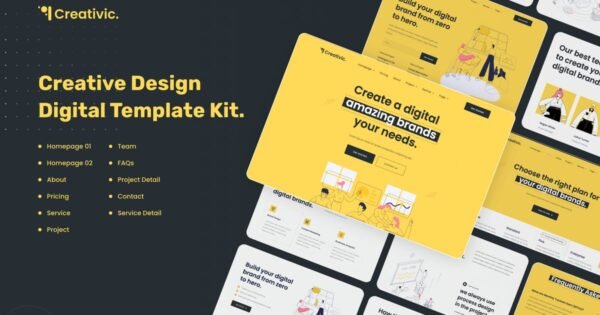 Creativic – Creative Agency Elementor Template Kit