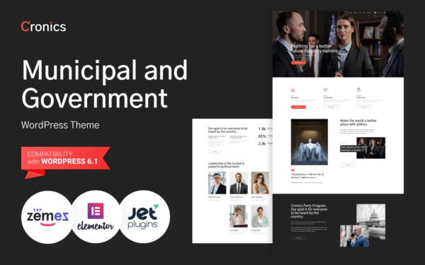 Cronics – Municipal and Government WordPress Theme