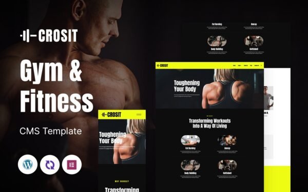 Crosit – GYM And Fitness Multipurpose Responsive WordPress Theme