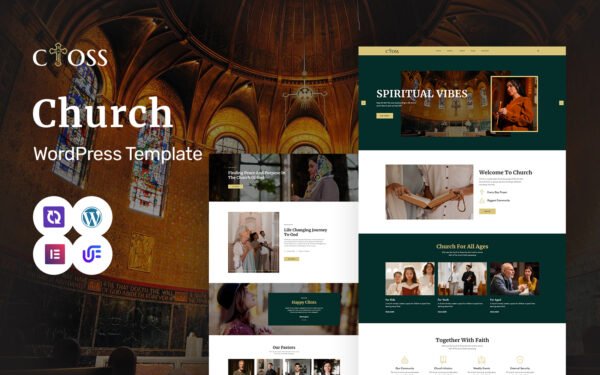 Cross – Church & Religion Elementor WordPress Theme