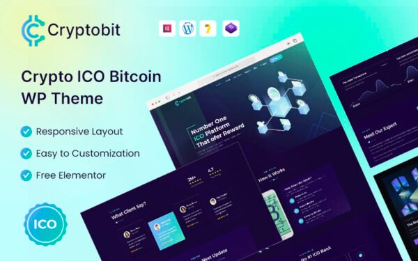 Cryptobit – ICO WordPress Theme
