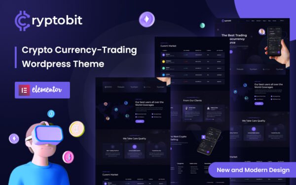Cryptobit – Trading WordPress Theme