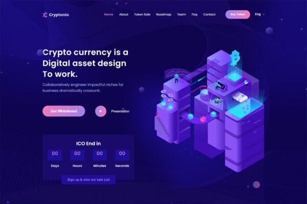 Cryptonio – Cryptocurrency WordPress Theme