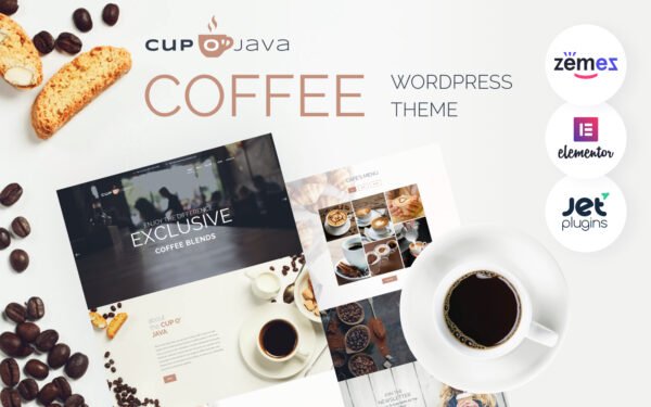 Cup o’ Java – Coffee Shop Responsive WordPress Theme