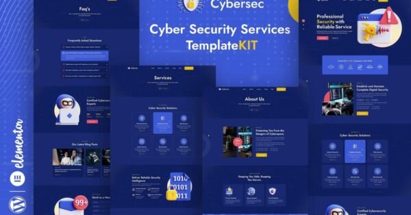 Cybersec – Security Services Elementor Template Kit