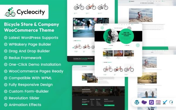 Cycleocity – Bicycle Store and Company WooCommerce theme WooCommerce Theme