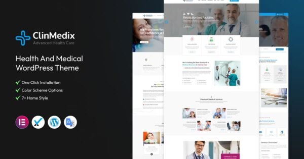 Clinmedix – Health And Medical WordPress Theme