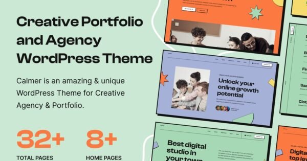 Calmer – Portfolio and Agency WordPress Theme