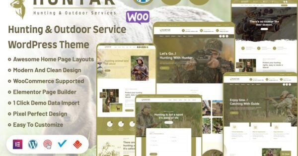 Huntar – Hunting & Outdoor WordPress Theme