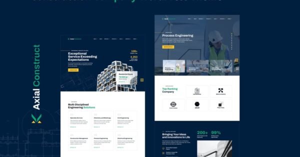Axial – Construction Company WordPress Theme