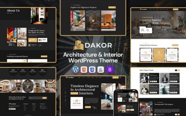 Dakor – Architecture & Interior Design WordPress Theme