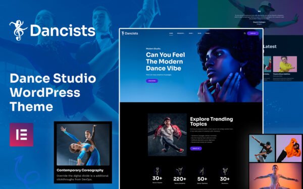 Dancists – Dancing Academy and Dancing Studio WordPress Theme