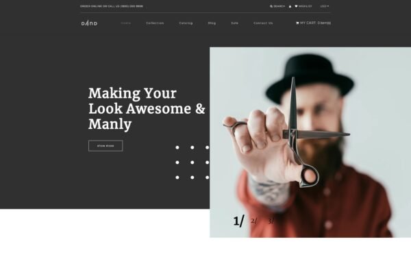 Dand – Hair Salon Multipage Modern Shopify Theme