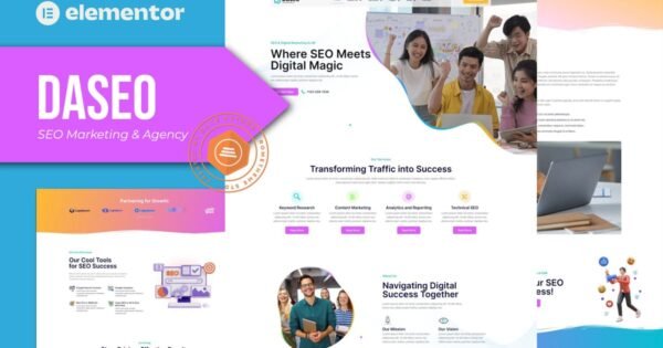 Daseo – SEO Marketing & Agency Elementor Pro Template Kit