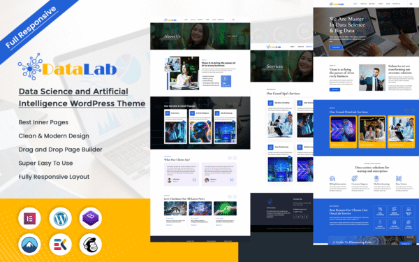 Datalab – Data Science and Artificial Intelligence WordPress Theme