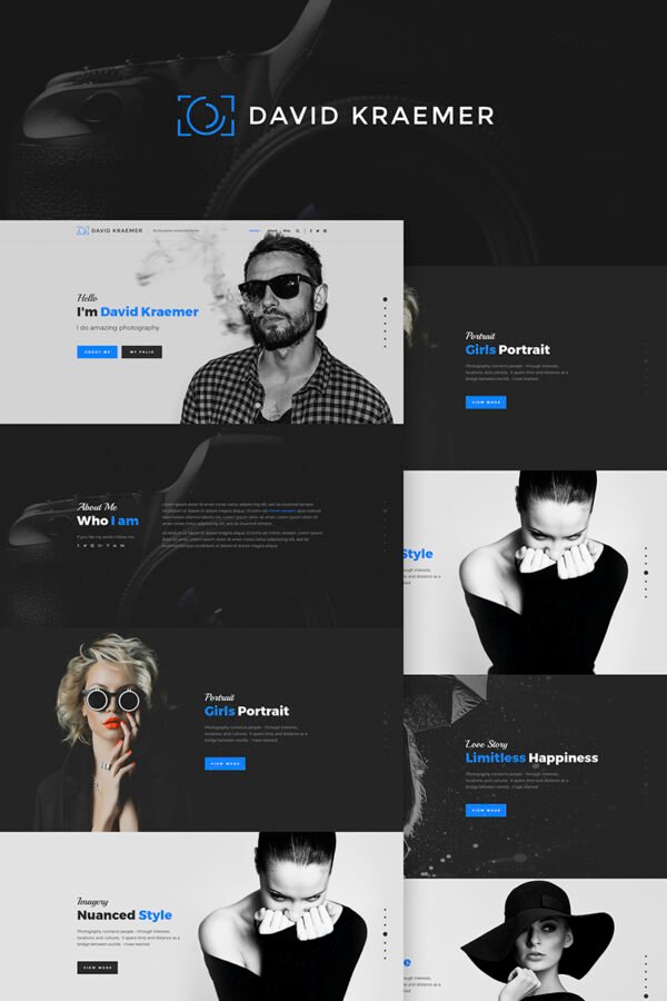 David Kraemar – Photographer WordPress Theme