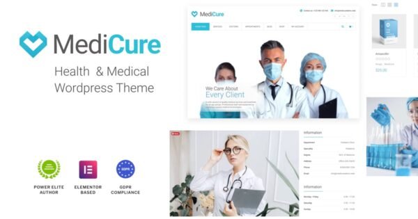 MediCure – Health & Medical Wordpress Theme