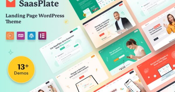 SaasPlate – Landing Page WordPress Theme