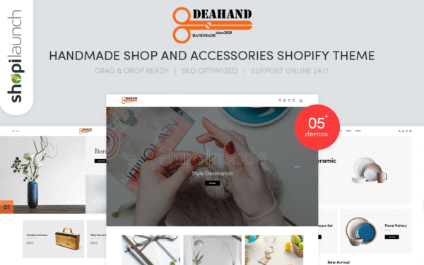 Deahand – Handmade Shop And Accessories Shopify Theme