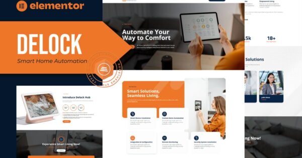Delock – Smart Home Automation Elementor Template Kit