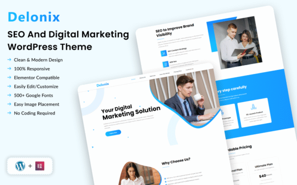 Delonix – SEO and Digital Marketing WordPress Theme
