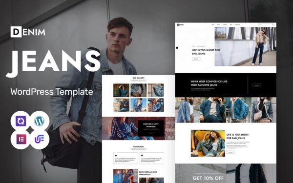 Denim – Jeans & Fashion Store WordPress Elementor Theme WordPress Theme