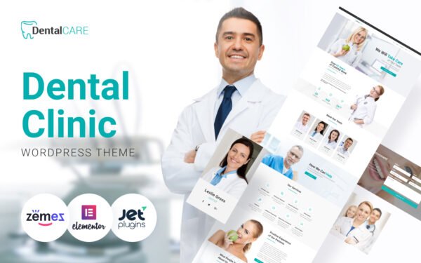 DentalCare – Dental Clinic WordPress Elementor Theme WordPress Theme