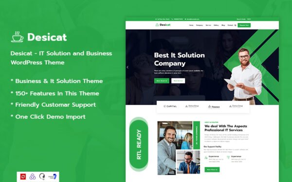 Desicat – IT Solution And Business Services WordPress Theme