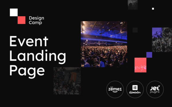 DesignCamp – Modern Event Landing Page Platform WordPress Theme